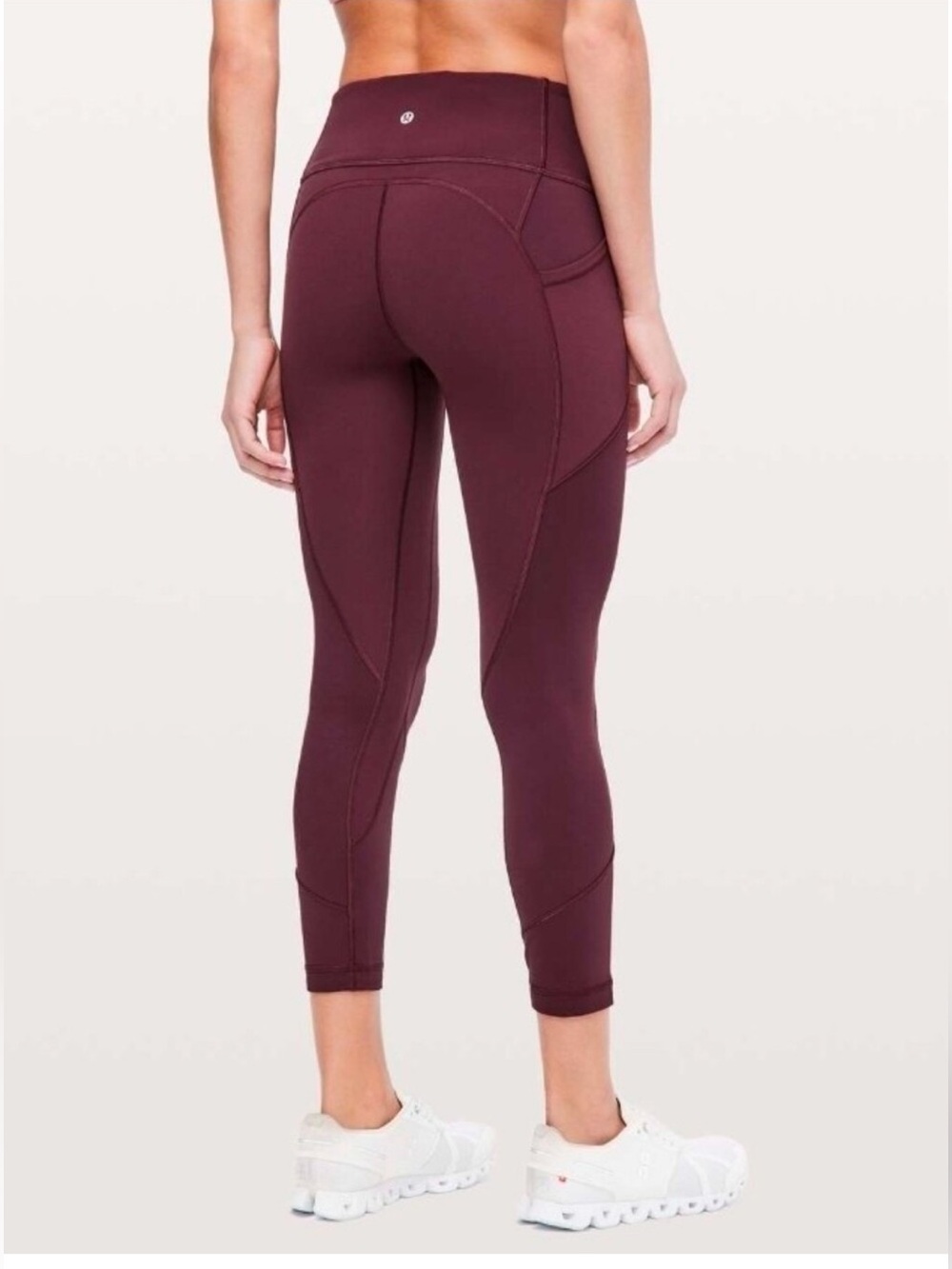 Lululemon All the Right Places Leggings with Side Pocket Size 6 Burgundy Wine